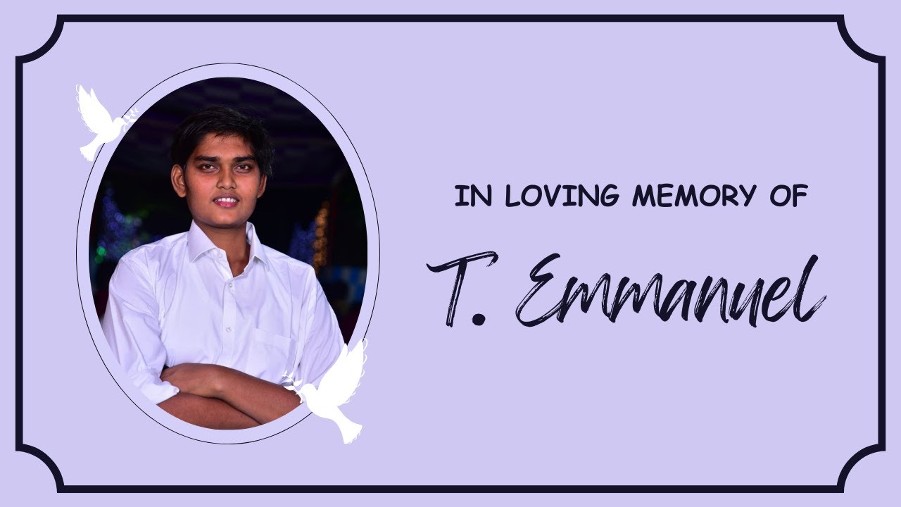 MEMORIAL THANKSGIVING SERVICE OF OUR BELOVED BROTHER T. EMMANUEL || REHOBOTH PRAYER HOUSE - BHILAI