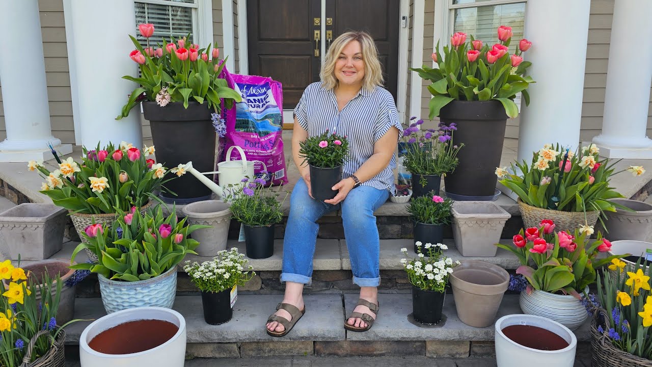 Planting Spring Porch Pots. Why You Should Use Perennials In Your Containers, DIY Hummingbird Syrup!