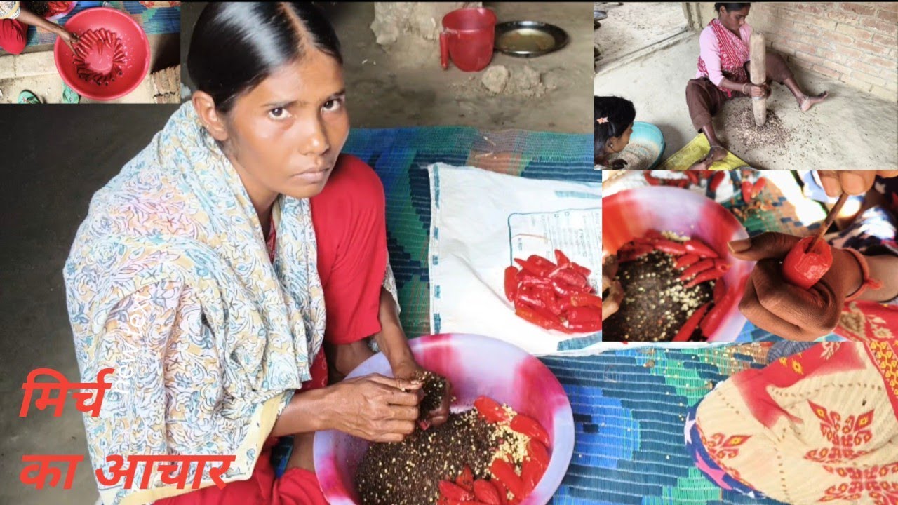 लाल मिर्च का आचार कैसे बनता हैं।। Kusum nand vlog 