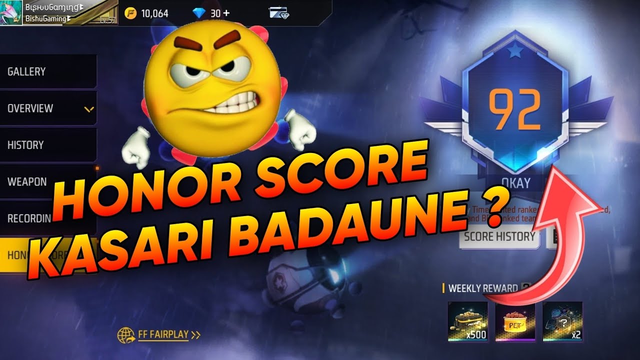HONOR SCORE KASARI BADAUNE EASY TRICK EXPLAINED IN NEPALI|FREE ALOK BUNDLE,BIKE SKIN,EMOTE DETAILS