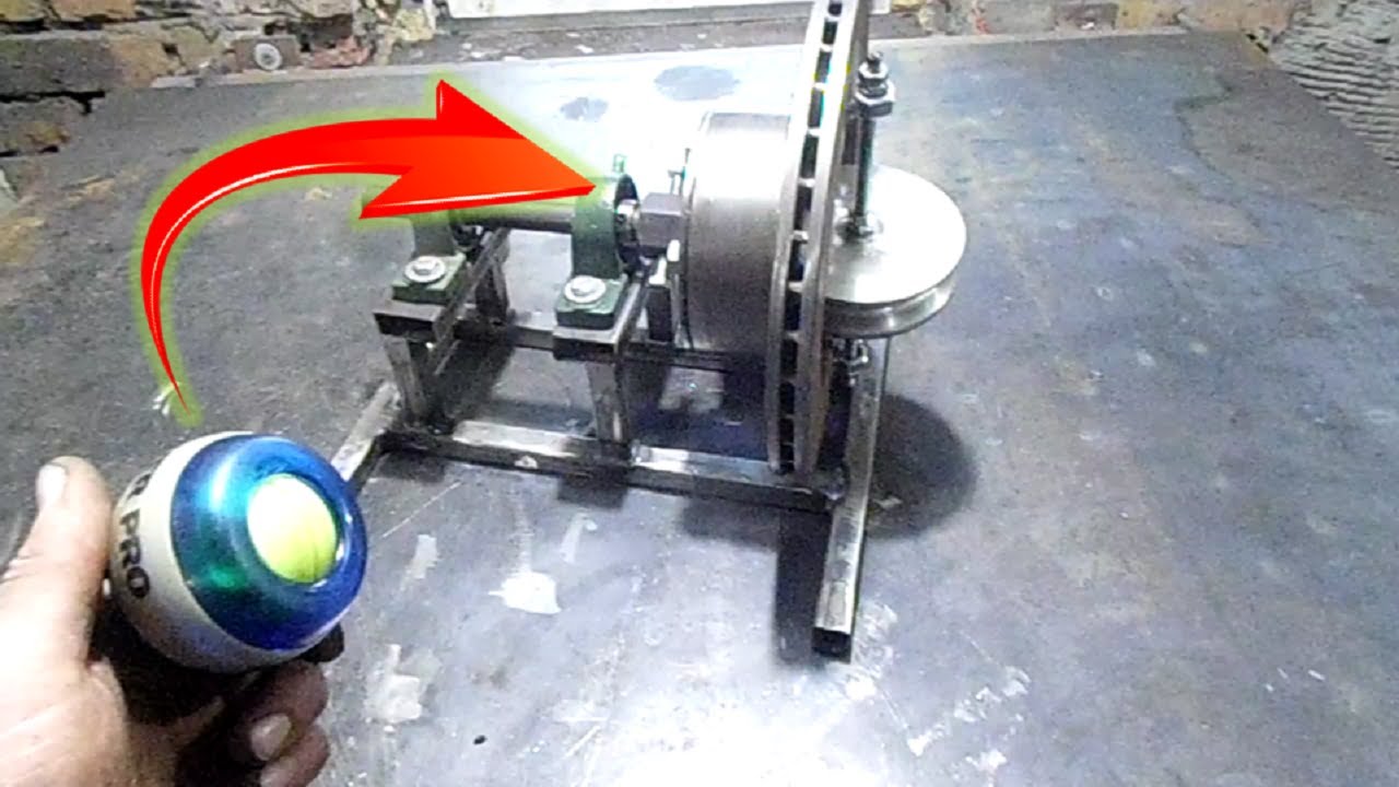 New Free Energy Generator!! How to make a free energy generator a flywheel mechanism. Gyroscope