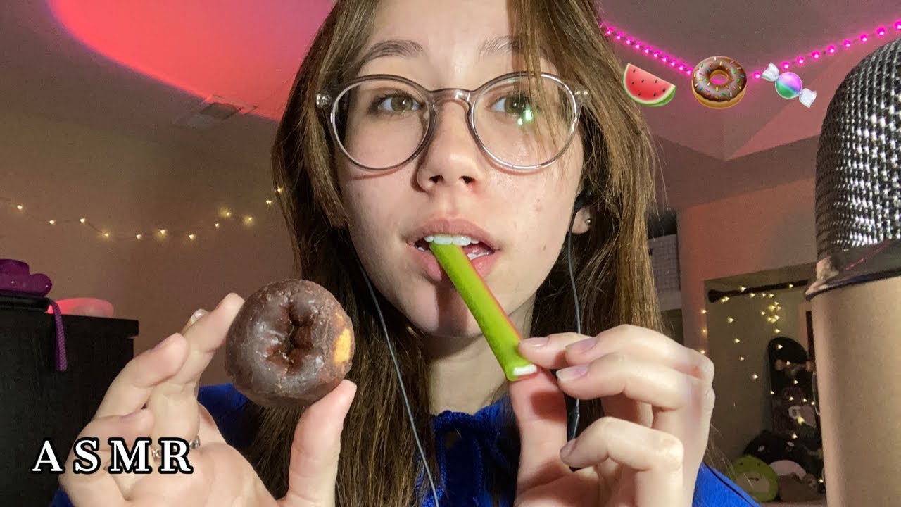 ASMR | eating snacks!!