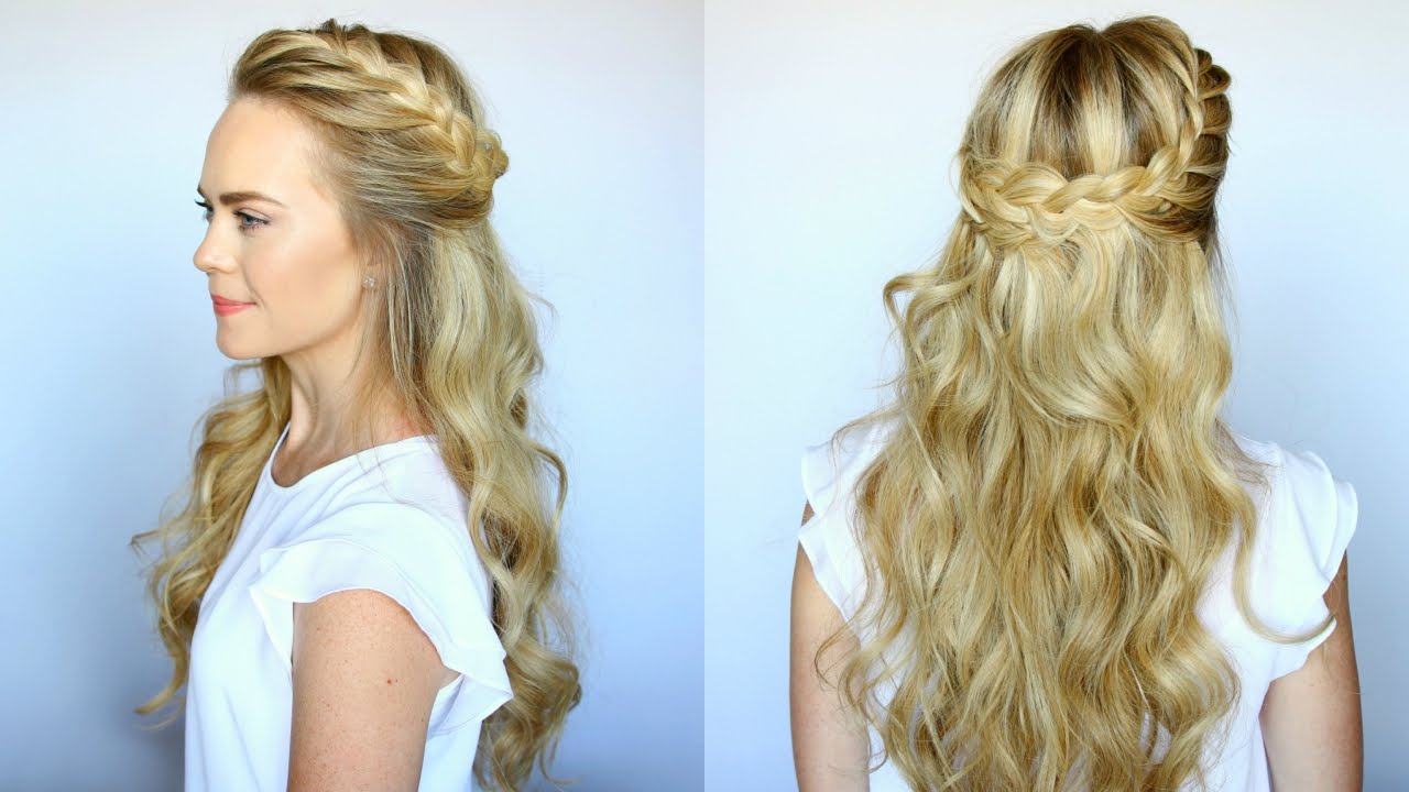 Half Up French Braid Crown | Missy Sue