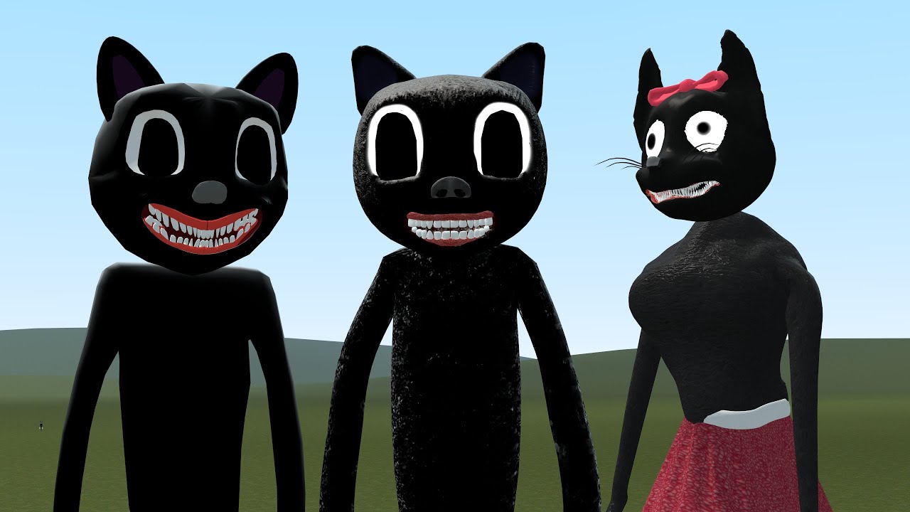 OLD CARTOON CAT VS NEW CARTOON CAT VS FEMALE CARTOON CAT!! Garry's Mod [Trevor Henderson Creatures]