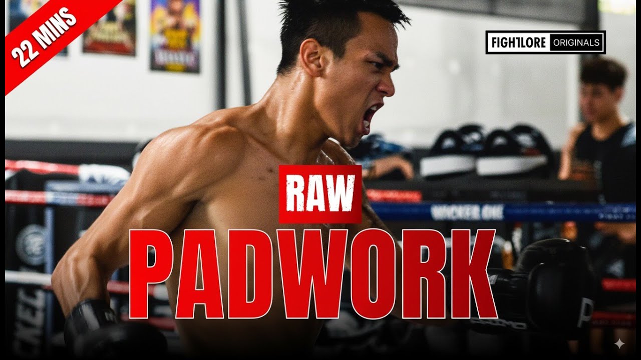 BRUTAL 22-Minute Padwork! Panpayak the Angel Warrior's RAW Muay Thai Padwork Session