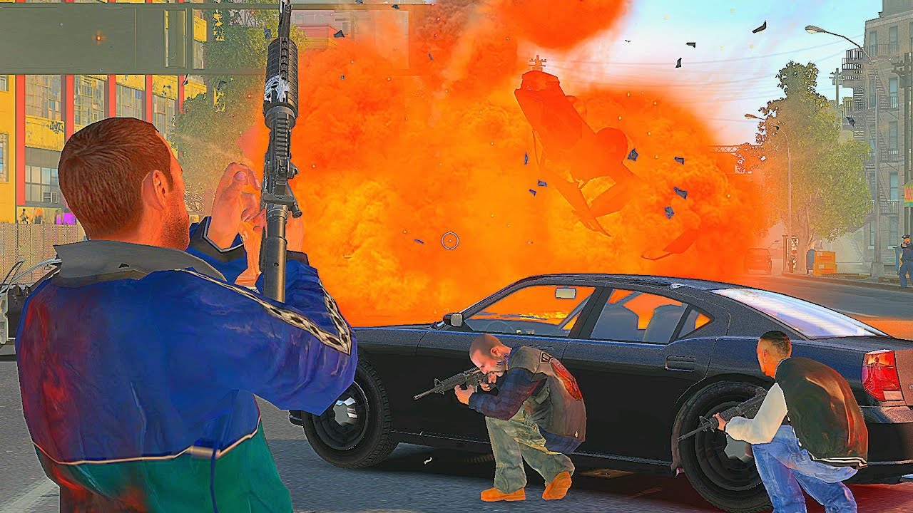 GTA 4: Niko, Johnny & Luis 6-Star Rampage and Explosive Police Chase - Epic Escape - # 35