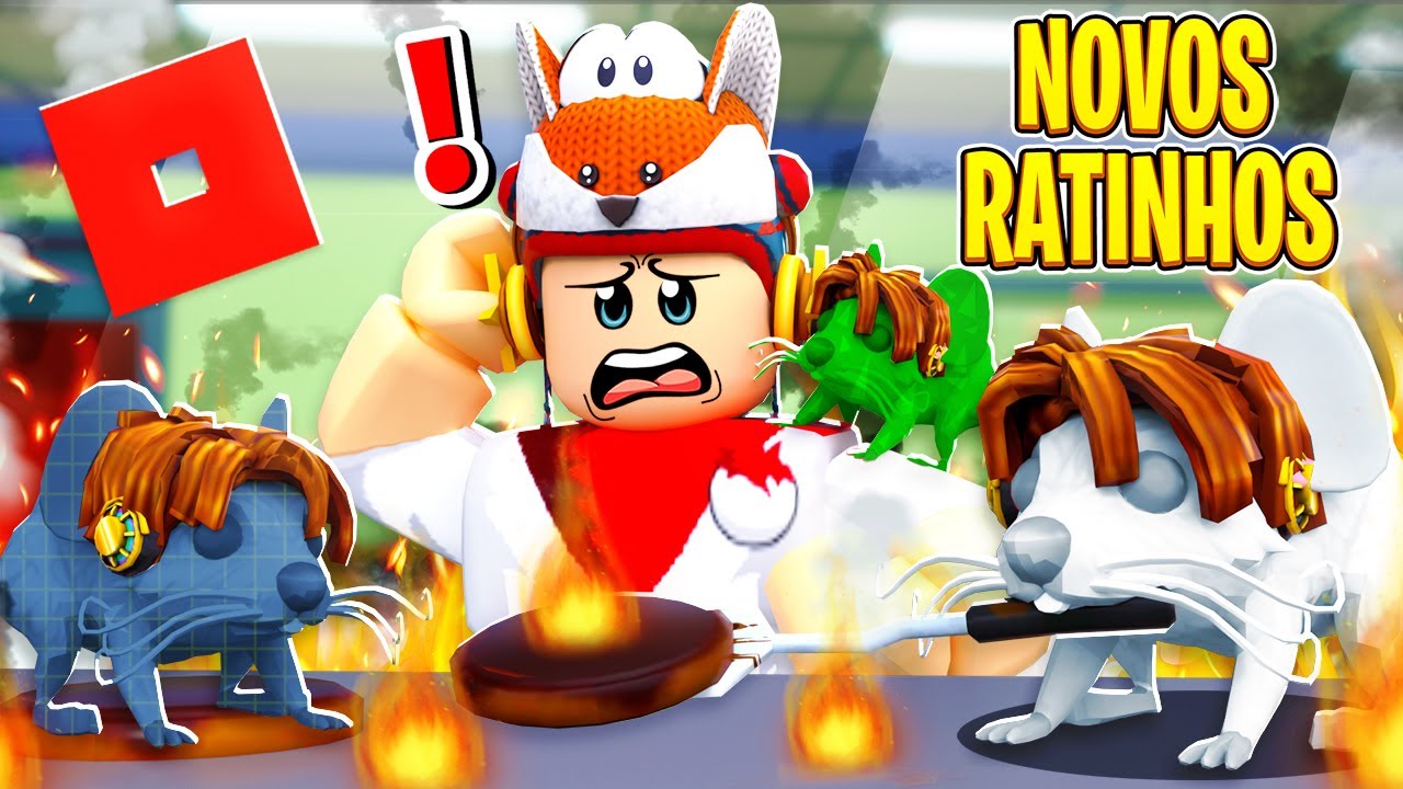 Usei os NOVOS RATINHOS pra IRRITAR o DUDU na Hamburgueria do Roblox🤭 Cook Burguers