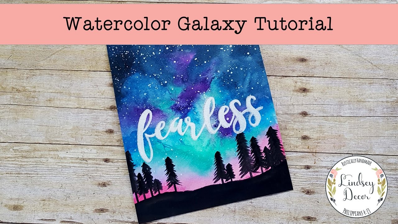 Watercolor Galaxy Tutorial