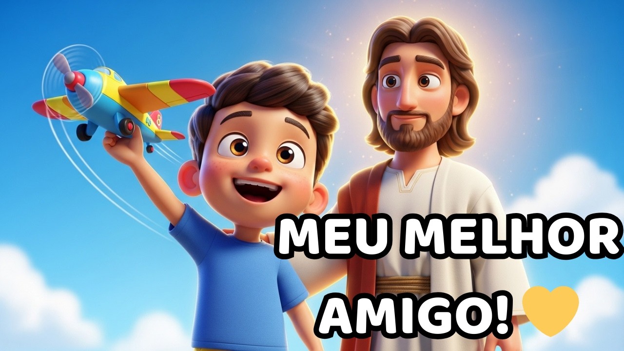 Jesus é Meu Melhor Amigo 💛✨ | Música Infantil Cristã Animada