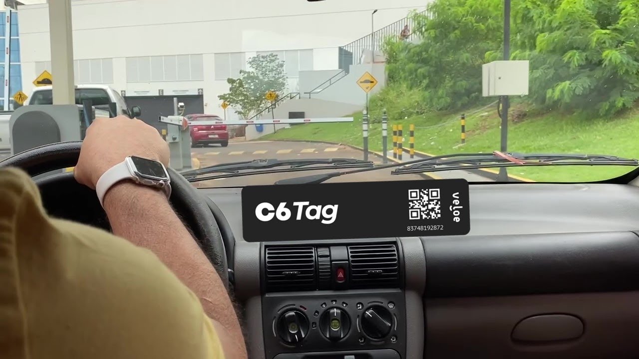 Testei a Tag de pedágio e estacionamento do C6 Bank, saiba como instalar e como funciona