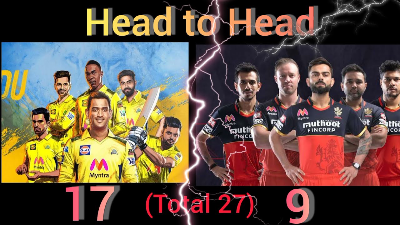 RCB Vs CSK Head to Head Stats Comparison || IPL stats records
