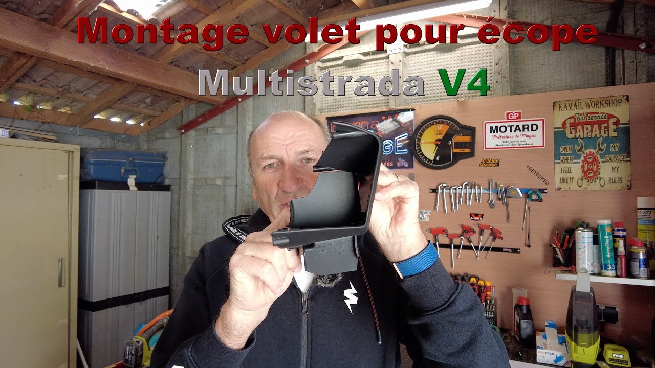 Montage volet sur écopes Ducati Multistrada V4