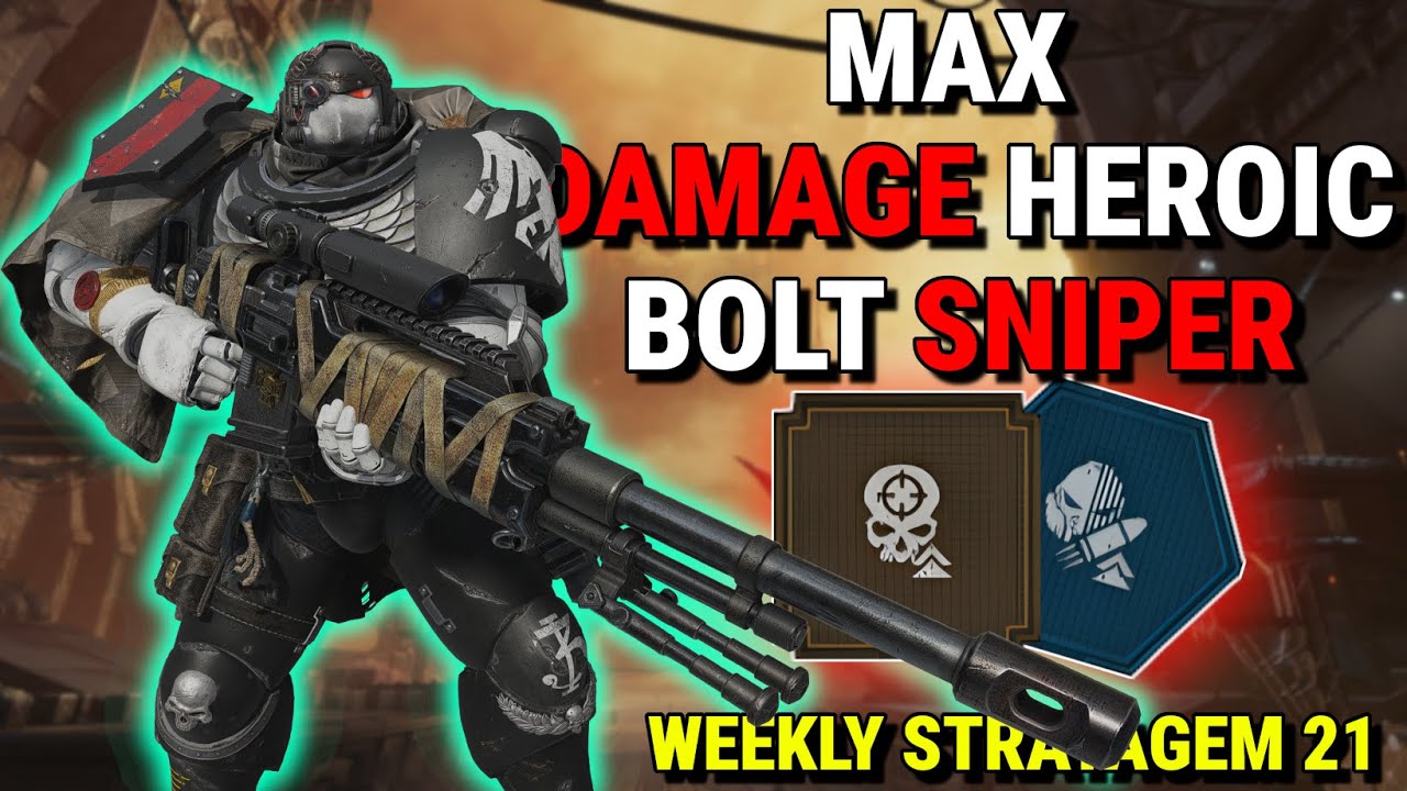 HEROIC Bolt Sniper BLASTS Tyranid Heads Off In Weekly Stratagem 21 - True Solo HARD | Space Marine 2