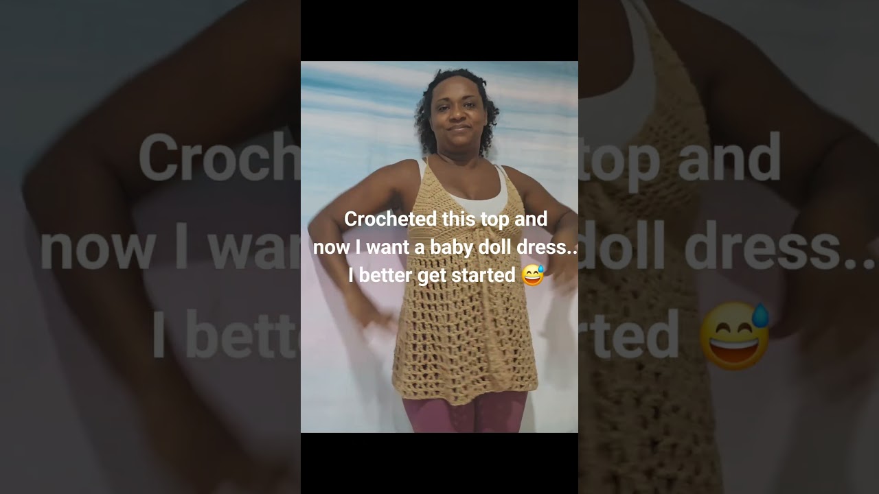 I will be making this top into a dress! #crochet #crochetwearables #crochetbeachwear