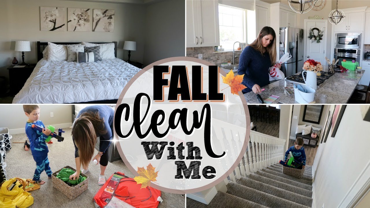 FALL POWER HOUR CLEAN WITH ME :: EXTREME CLEANING MOTIVATION :: SAHM CLEANING ROUTINE 2018