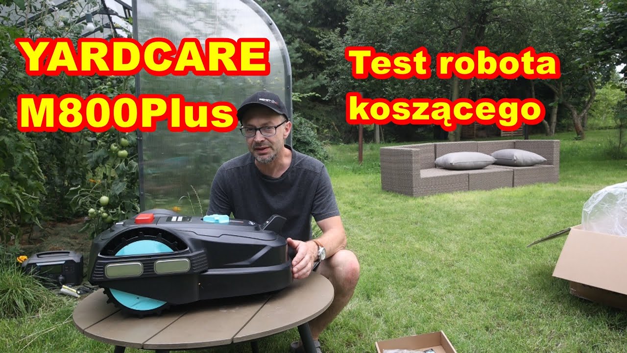 YARDCARE M800Plus - Robot koszący do 800m2 - Bez przewodów - z nawigacją wizualną