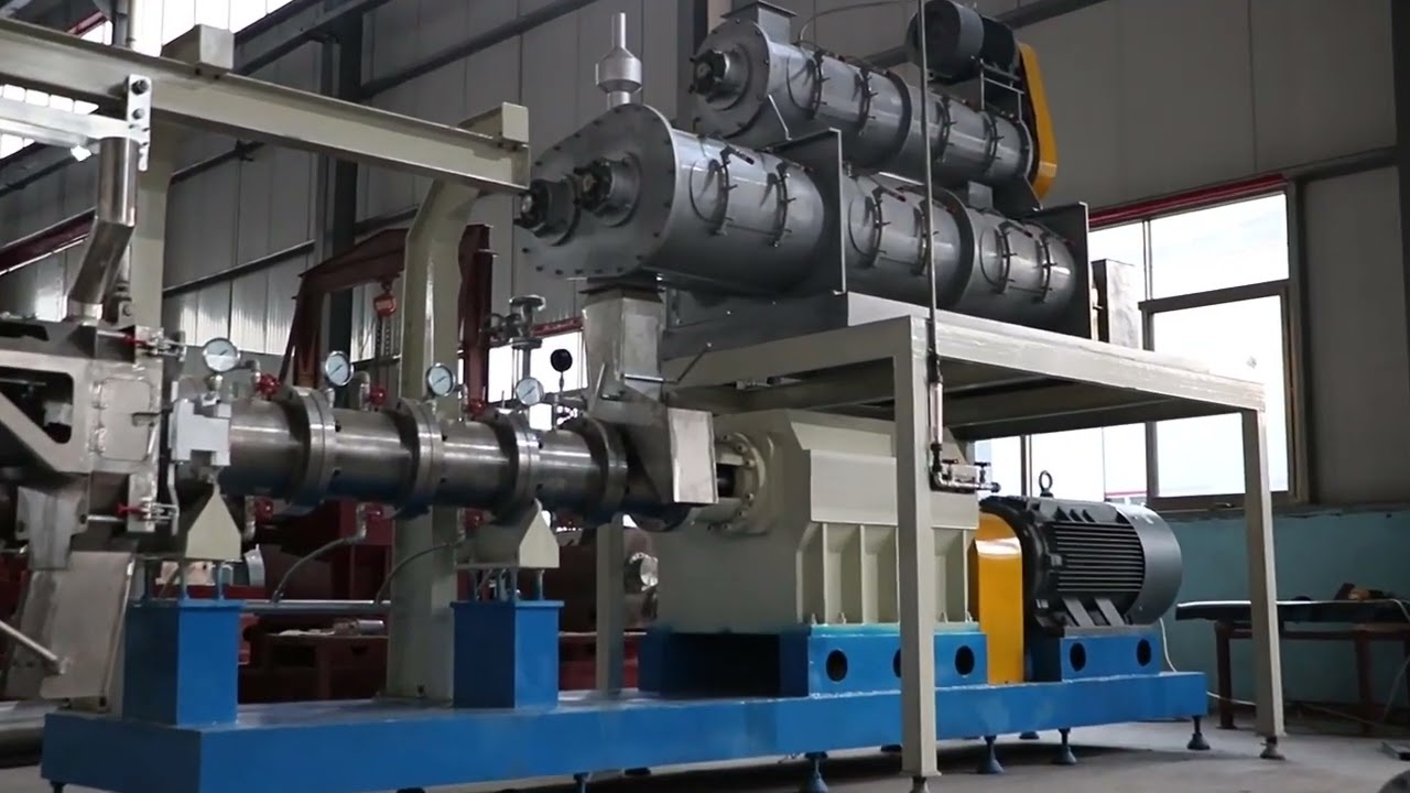 4t pet feed production line wet dog food expander dog food equipment