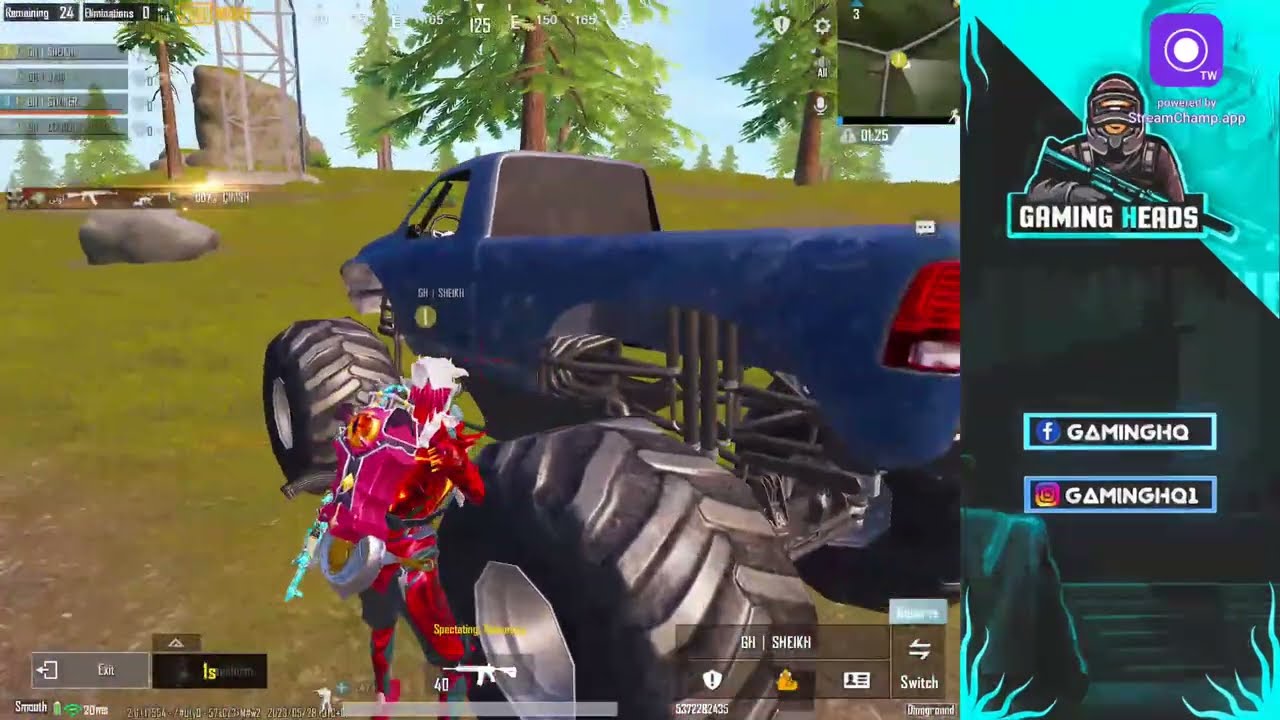 Finally Aj Apne Sponsor Ke Sath live Streaming GH SHEIKH PUBG Gaming heaads Rush Gameplay | GH Squad