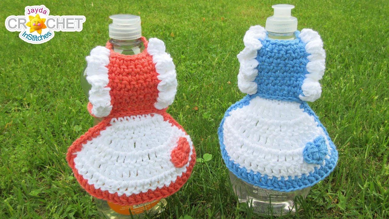 Dish Soap Apron Crochet Pattern & Tutorial - Vintage, 1950s, Kitchen Kitch