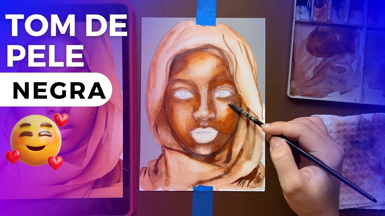 PELE NEGRA NA AQUARELA | Sofia Campos