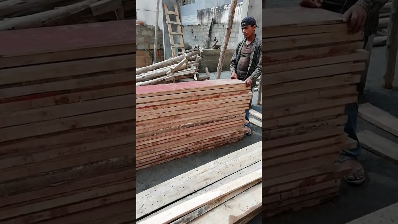 Plywood form work preparation