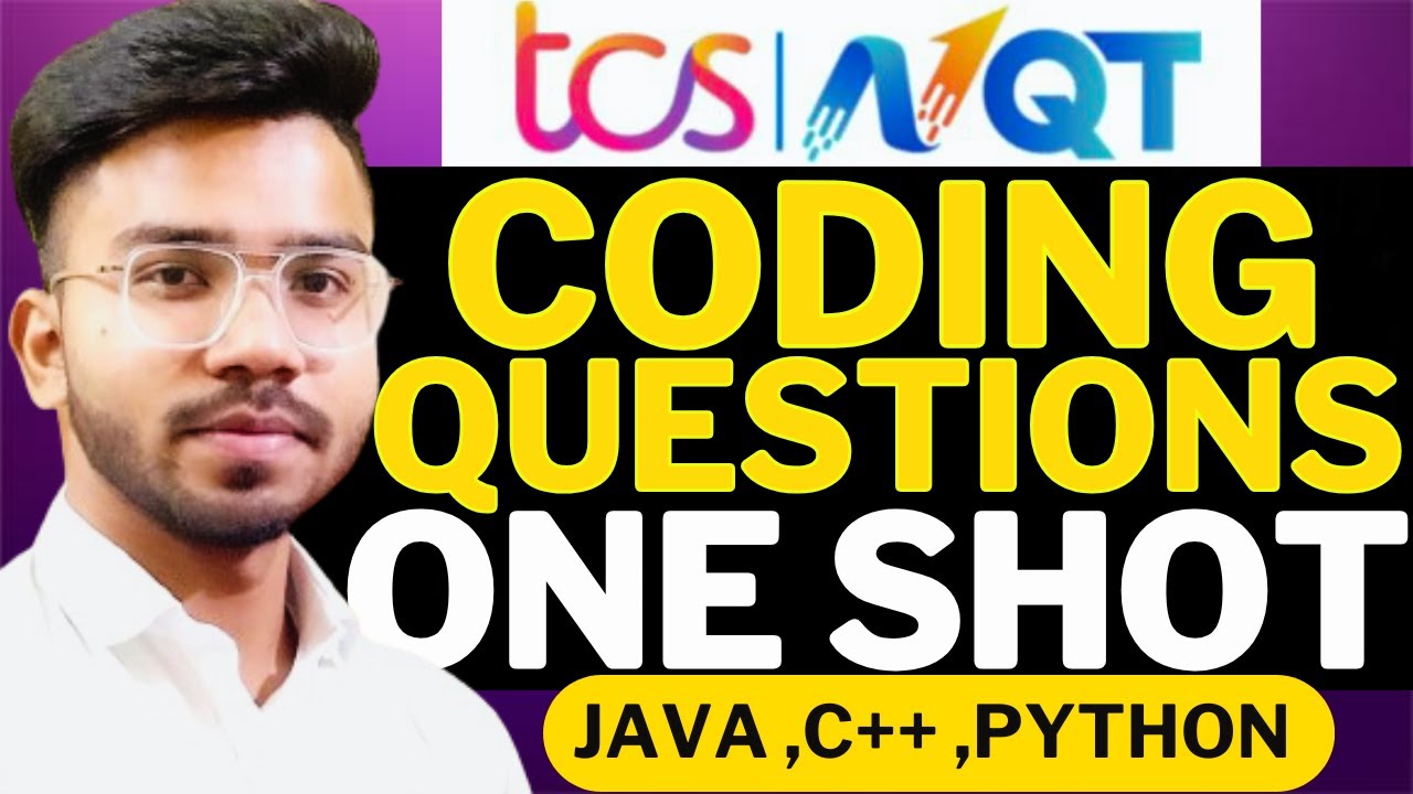 TCS NQT Coding Questions and Answers ONE SHOT🔥| TCS NQT Coding Questions