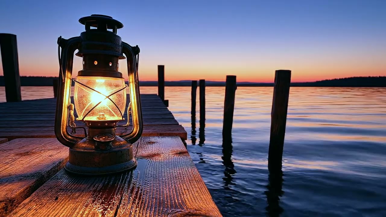 Peaceful Lake Sunset Ambience 🌅 Soft Water Sounds for Deep Sleep & Relaxation