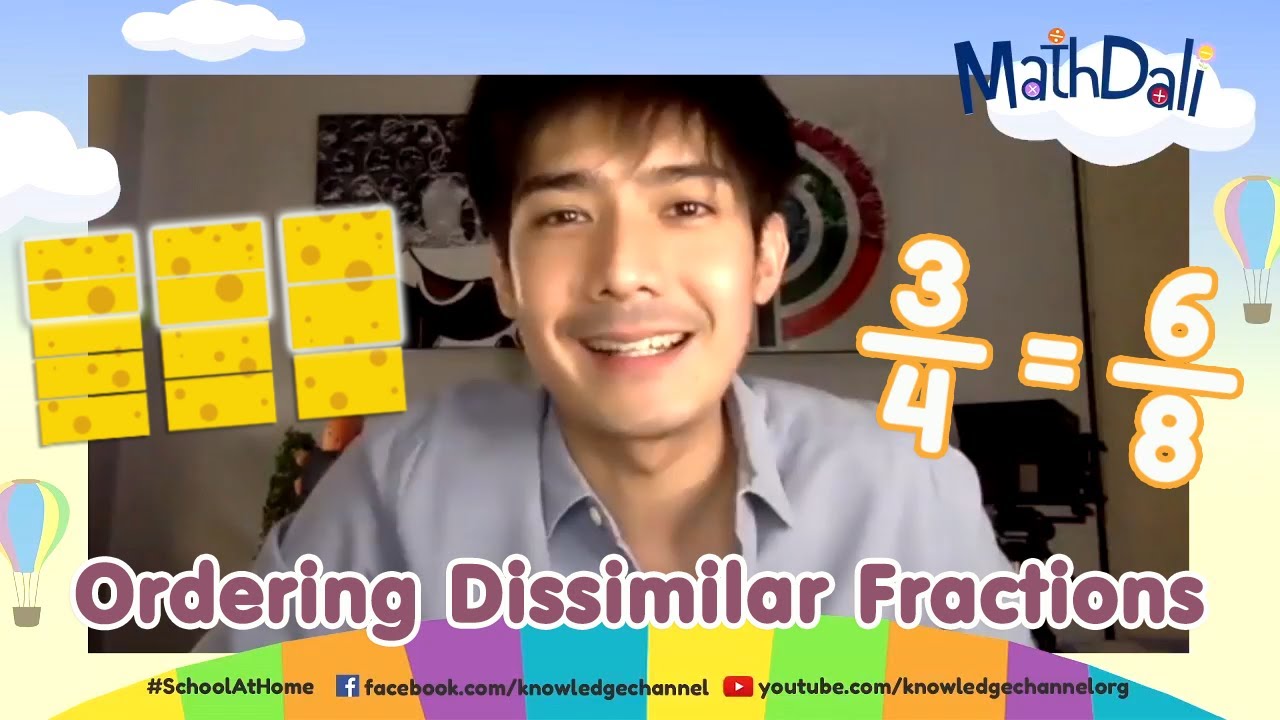 Ordering Dissimilar Fractions | MathDali LIVE
