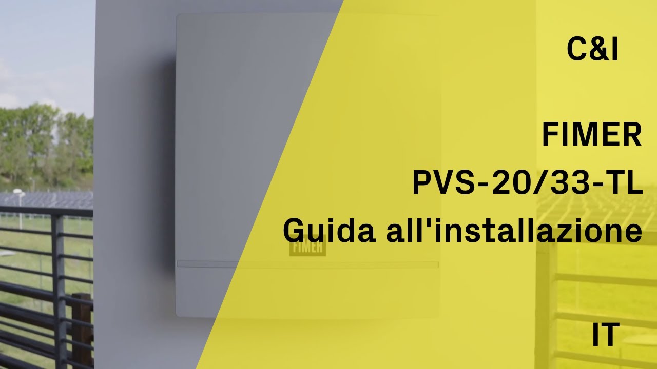 FIMER - PVS-20/33-TL - Guida all'installazione - IT