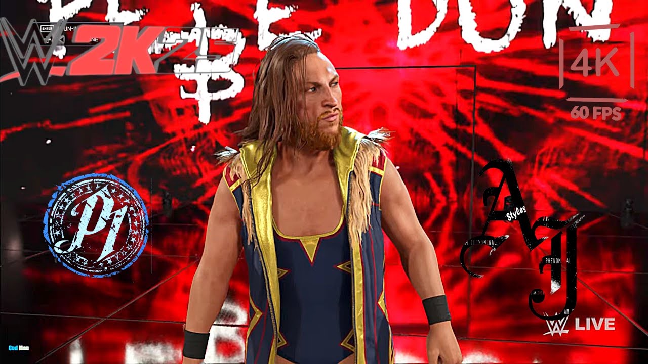 Эй Джей Стайлз против Пита Данна | WWE 2K25 | Феноменальный | Матч по правилам Extreme Rules |⭐⭐⭐