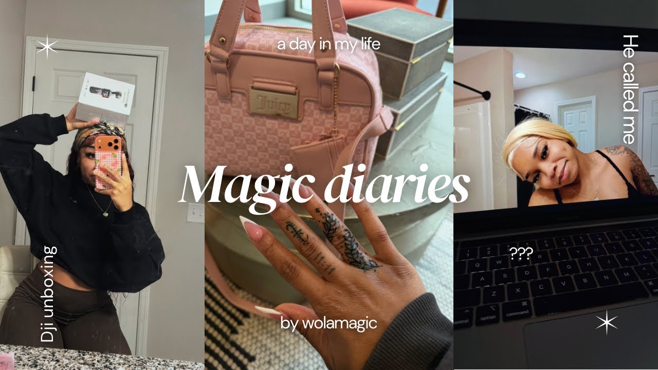 Magic diaries ; new tattoo , dji unboxing & he called me ? 🥴 || wola