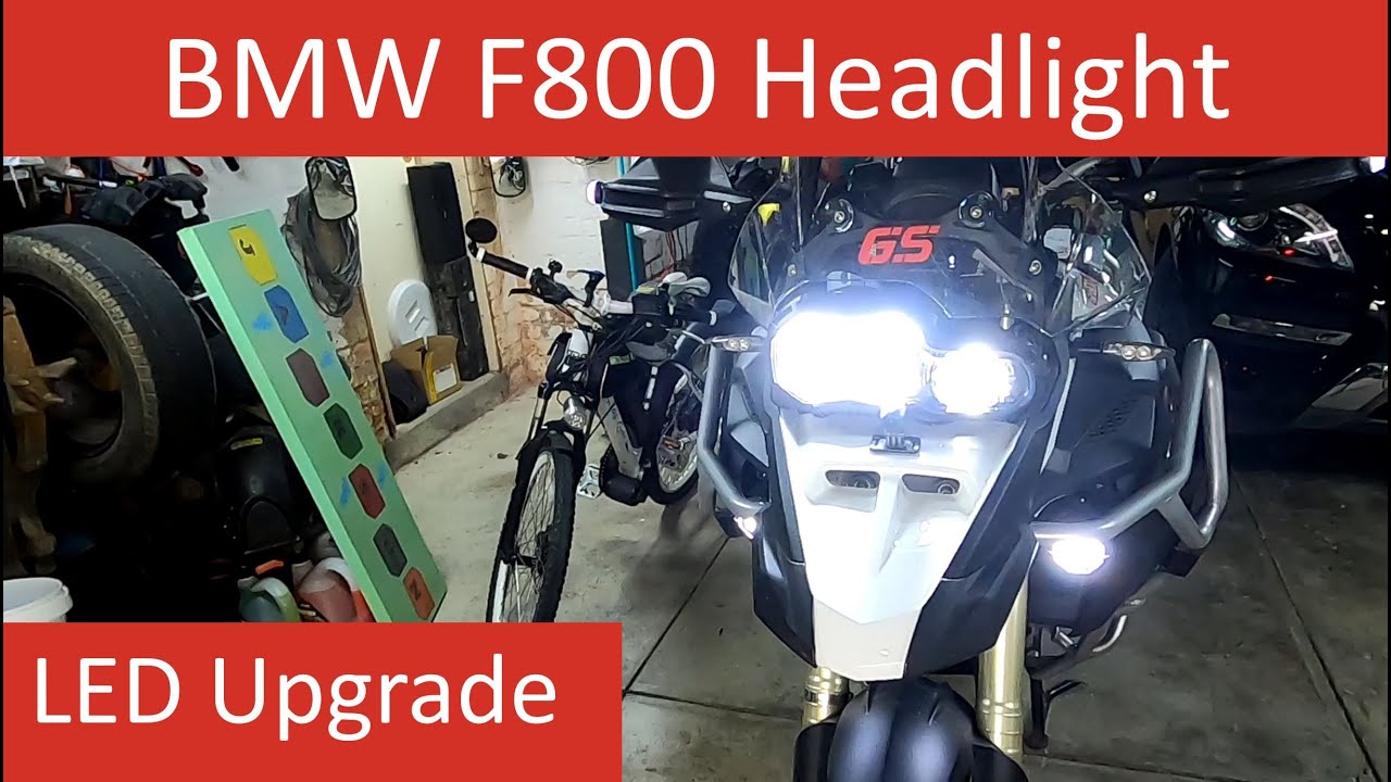 $100 BMW F800 LED Headlight upgrade