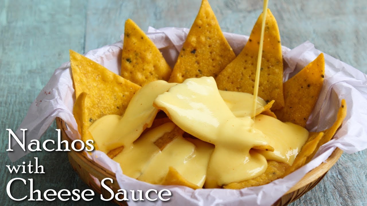 Nachos with Cheese Sauce | Homemade nachos & cheese sauce| Tortilla/Corn Chips ~ The Terrace Kitchen