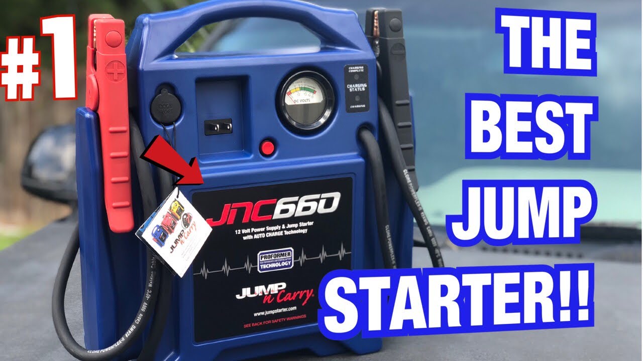 Видеообзор пускового устройства JUMP-N-CARRY JNC660 12 В. Как завести машину. Обучающее видео.