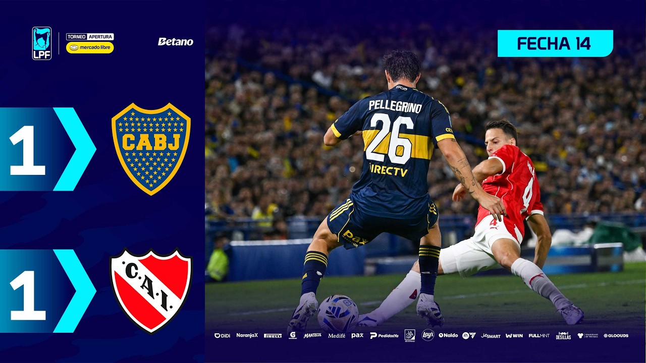 BOCA 1 - 1 INDEPENDIENTE | Resumen del partido | #TorneoMercadoLibre 2026 🏆