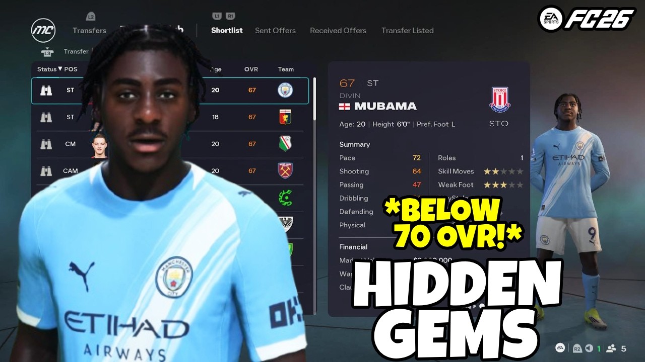 Best Real Face Hidden Gems Below 70 OVR in FC26 Career Mode!