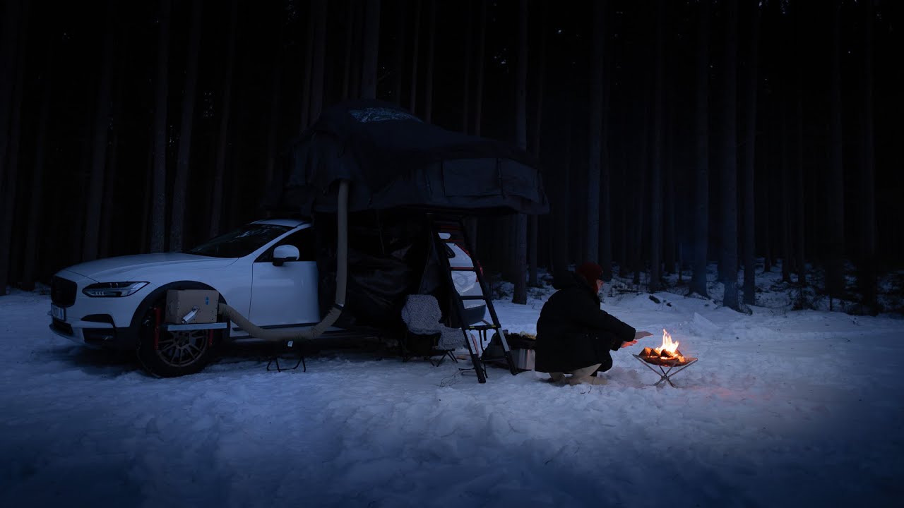 Wild camping in freezing temperatures!!