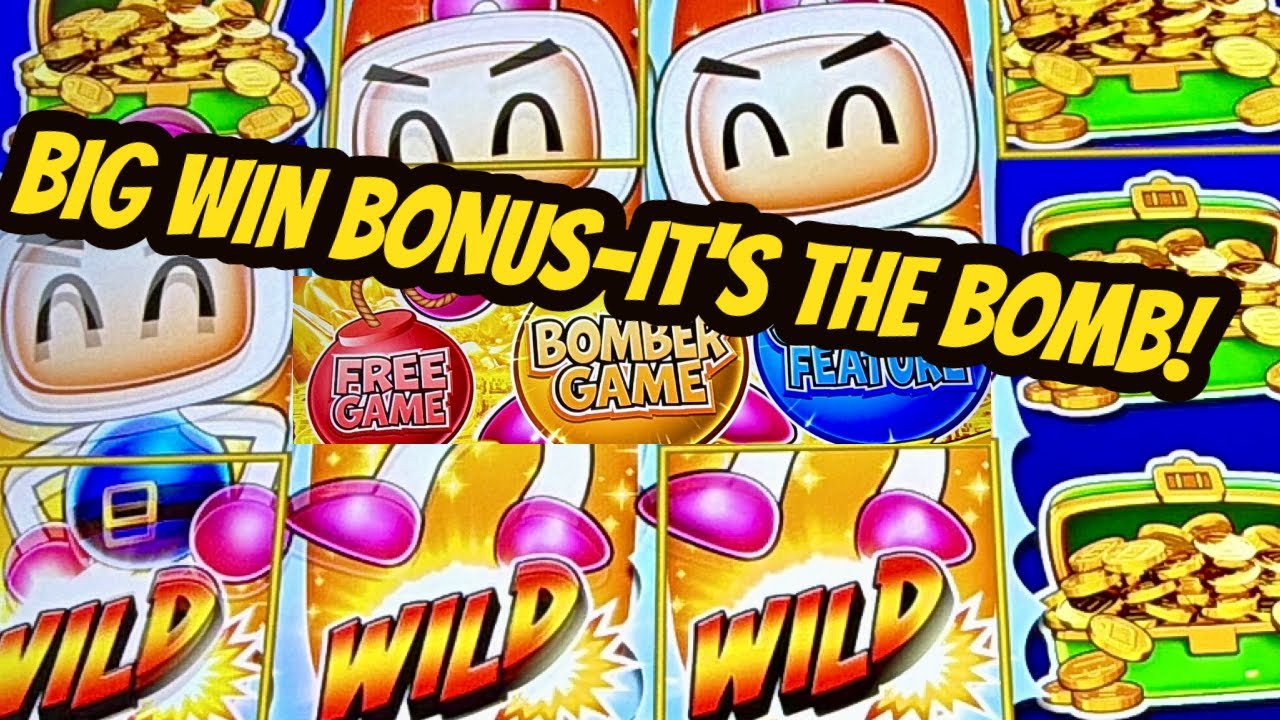 BIG WIN BONUS ON NEW BOMBERMAN BY KONAMI