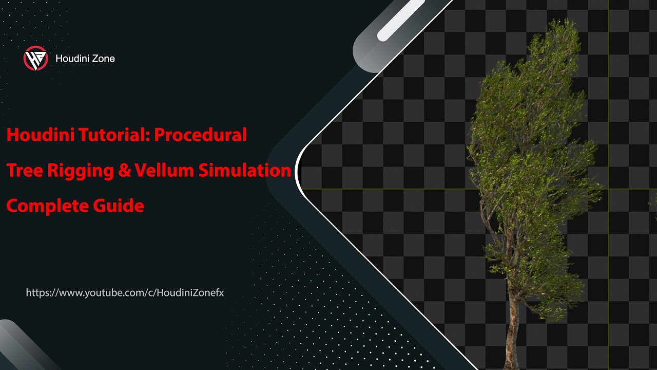 Учебное пособие по Houdini: крепление деревьев и симуляция кальки | Полное руководство | Зона Hou...