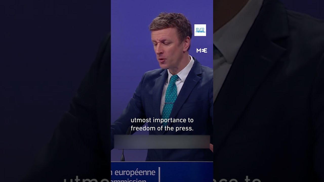 Euronews reporter presses EU on journalist fired over Gaza question
