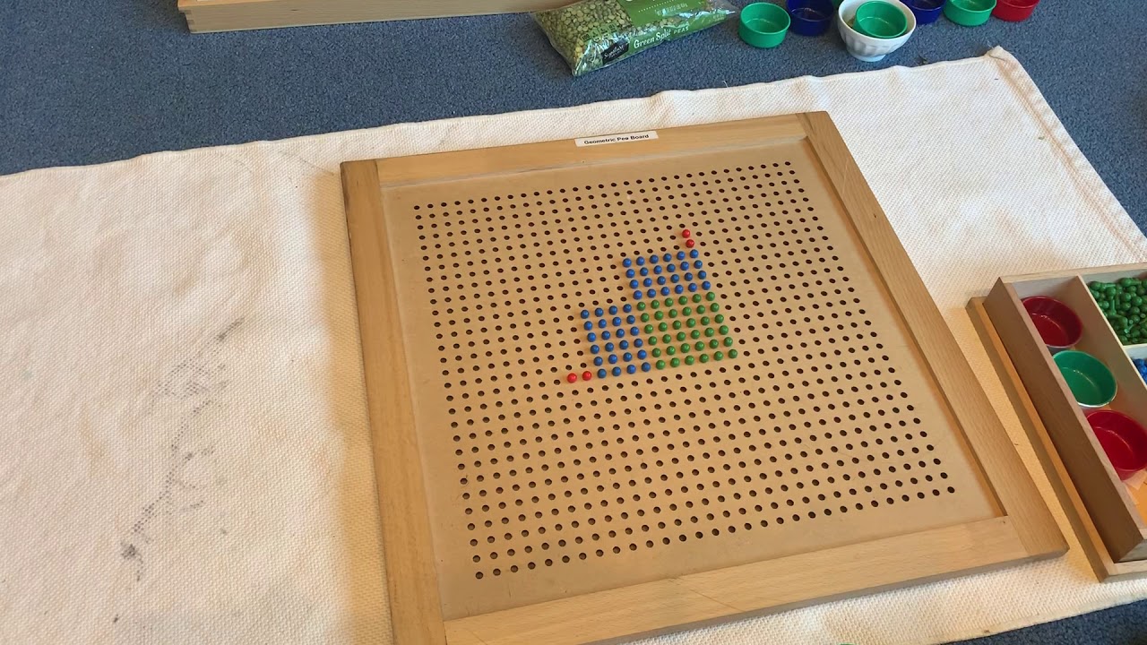 Squaring numbers using the peg board