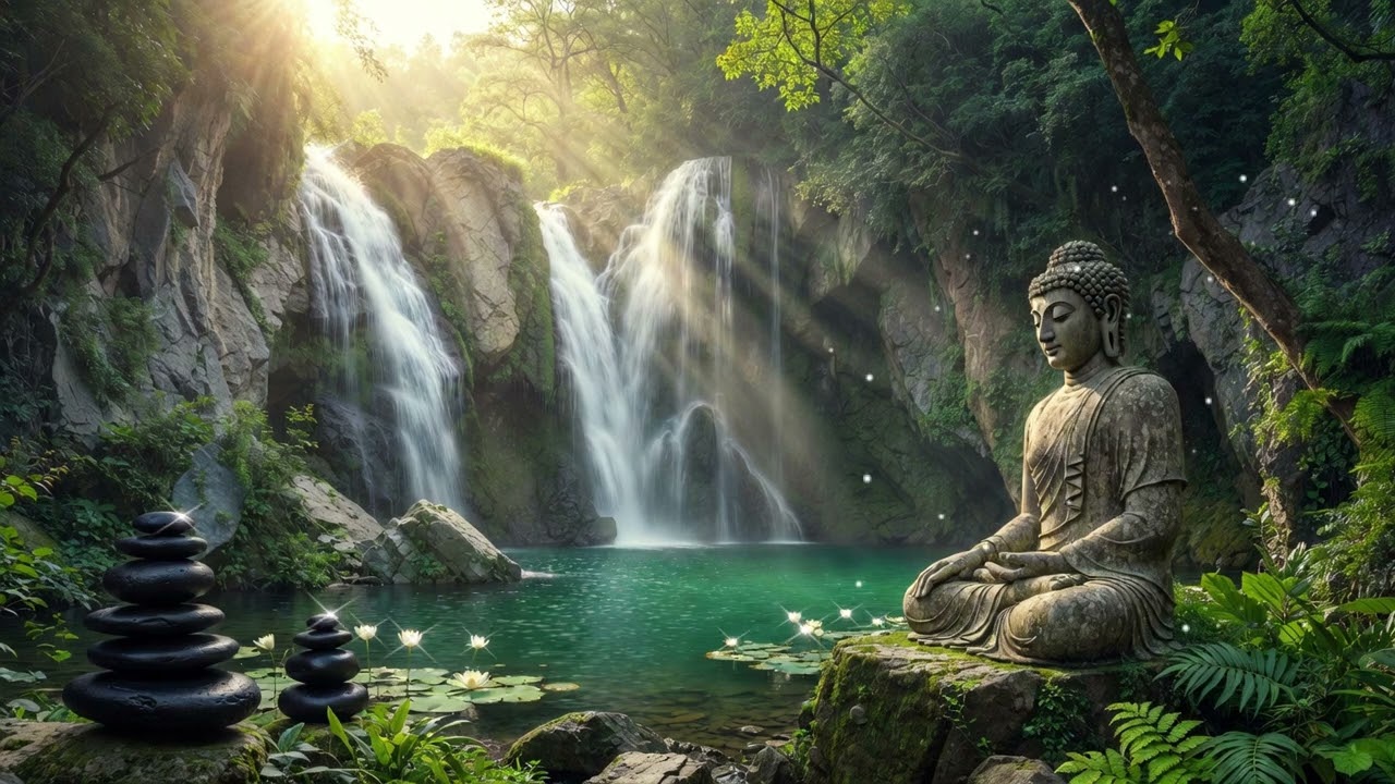 10 Minutes of Sacred Healing: Waterfall Meditation for Deep Peace | Pure Zen Library