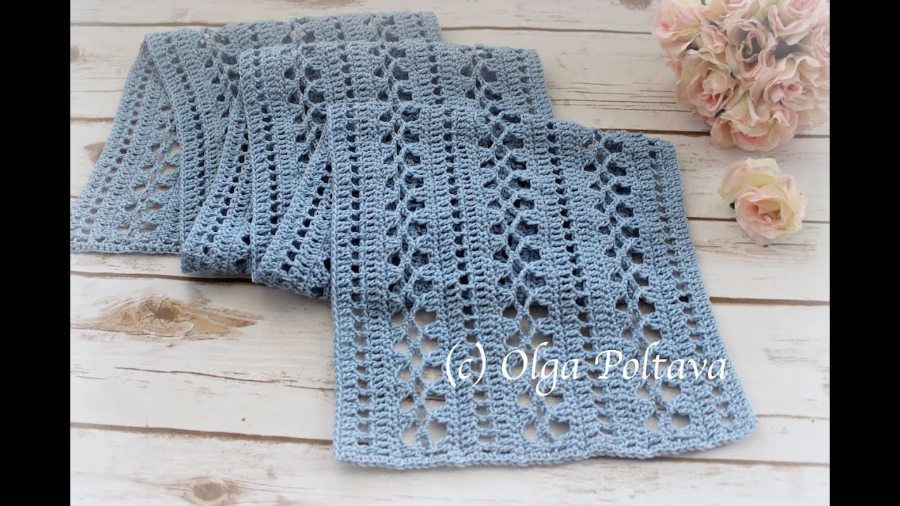 Cómo Tejer a Ganchillo una Bufanda Fácil y Rápido, Paso a Paso, Crochet Vídeo Tutorial