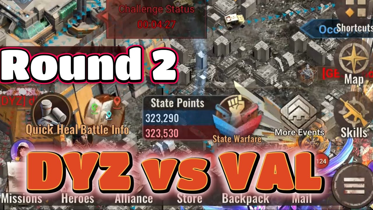 State of Survival : DYZ vs VAL !  ROUND 2 Come back is Real !!