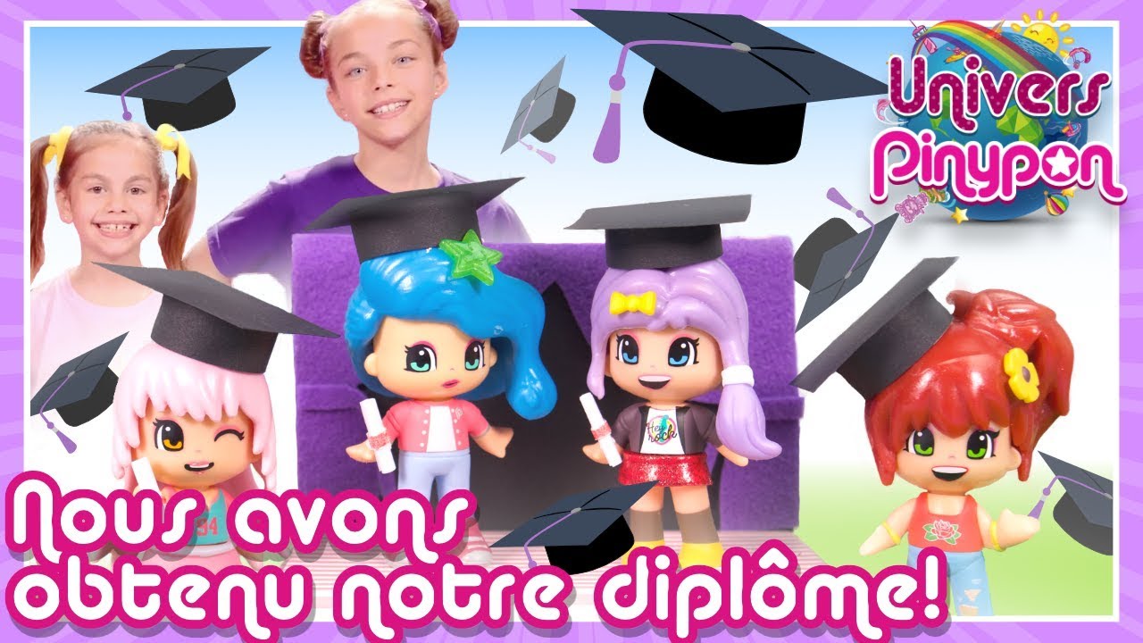 REMISE DES DIPLÔMES des Pinypon TRENDY 🎓👧 L'ÉCOLE c'est terminé, l'été commence pour les Pinypon!