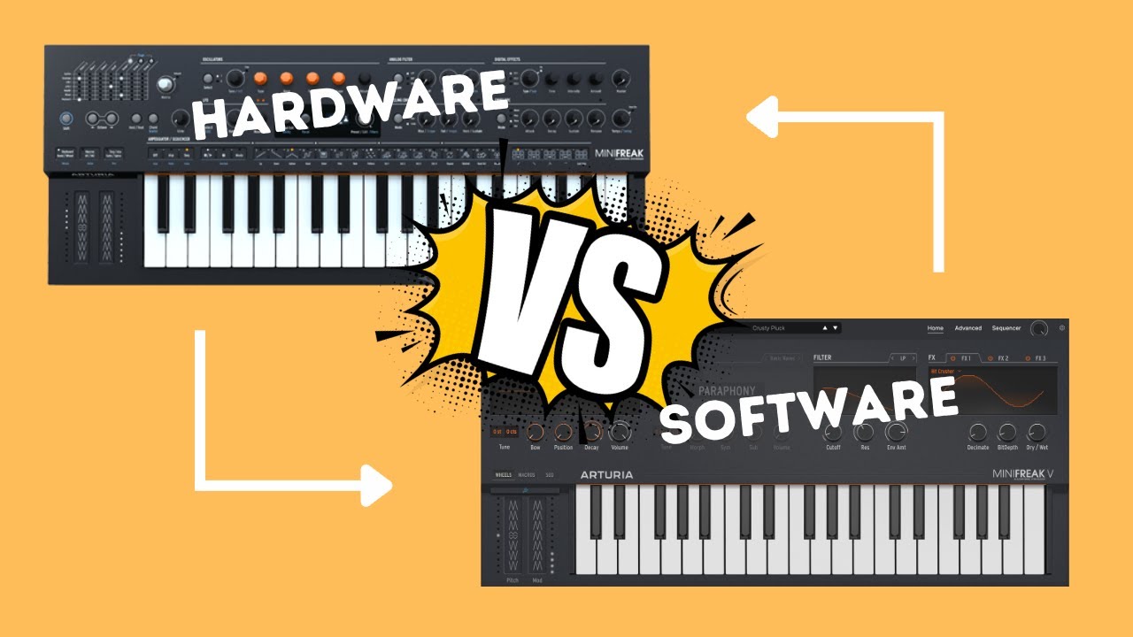 Arturia MiniFreak (Hardware) vs Arturia MiniFreak V (Software) [Synthesizer Demo]
