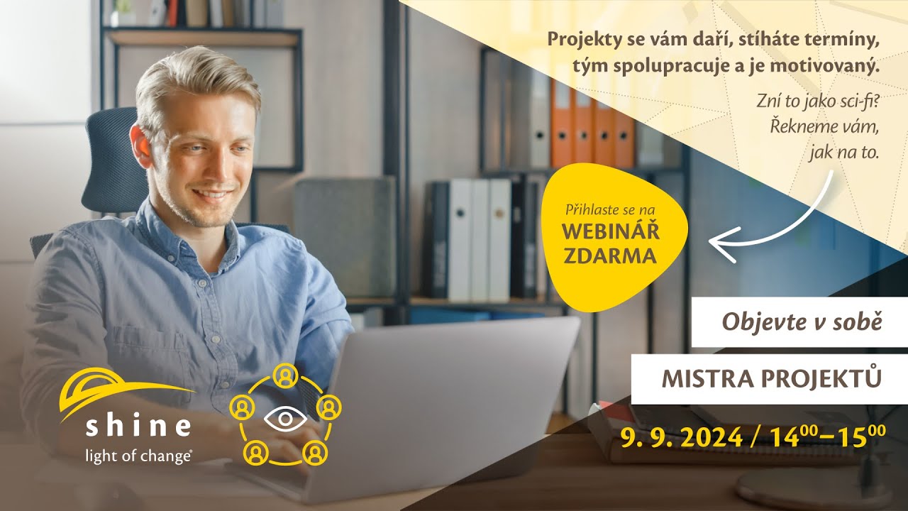WEBINÁŘ: Objevte v sobě mistra projektů - 9.9.2024