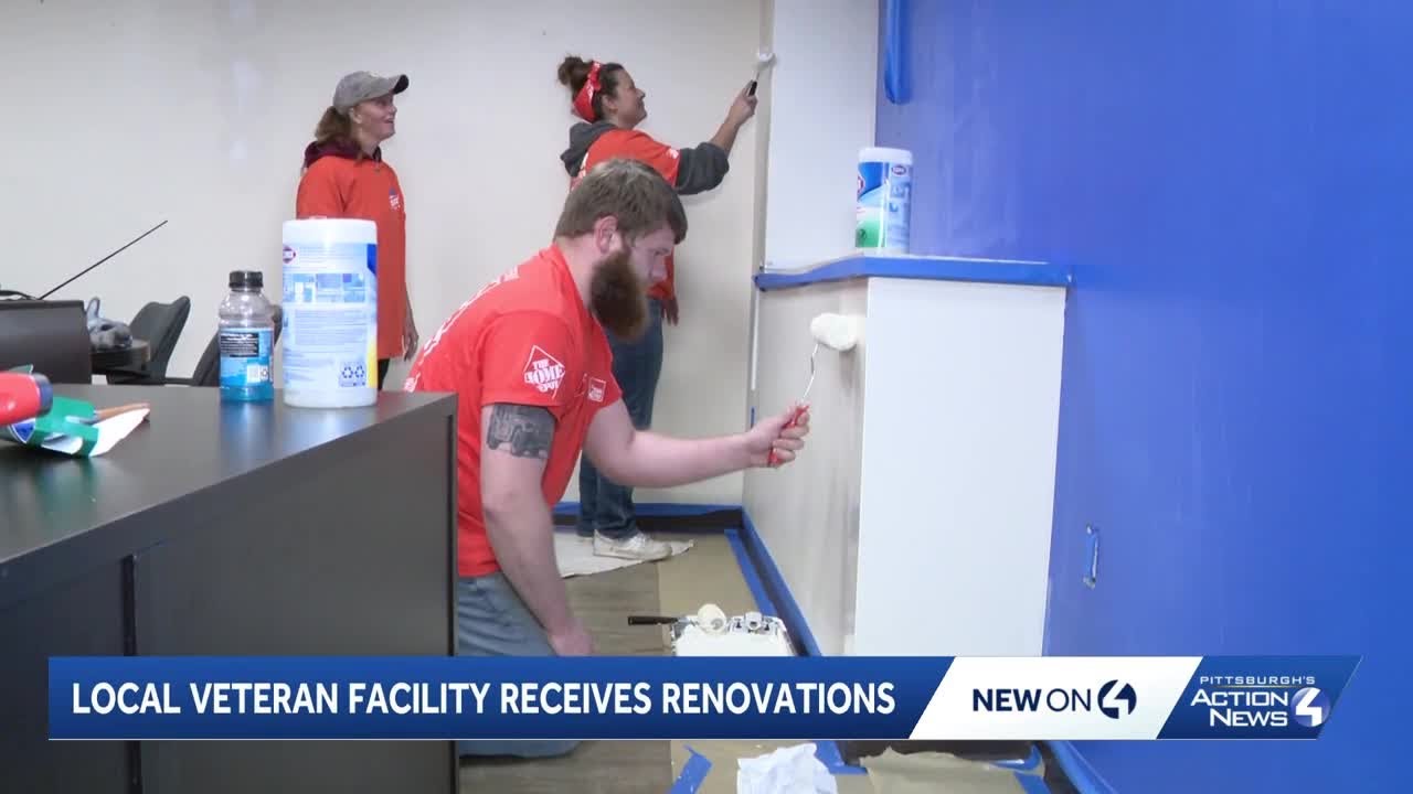 Rebuilding Together Pittsburgh teams up with Home Depot to spruce up Forest Hills veterans home