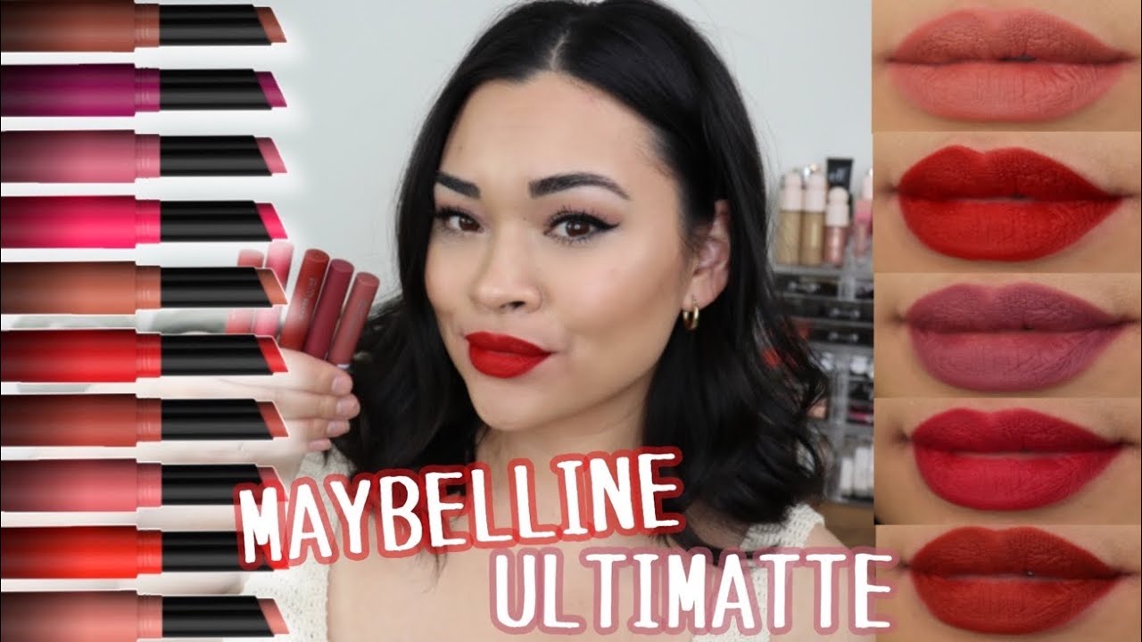 MAYBELLINE ULTIMATTE SLIM LIPSTICKS | Swatches and First Impressions