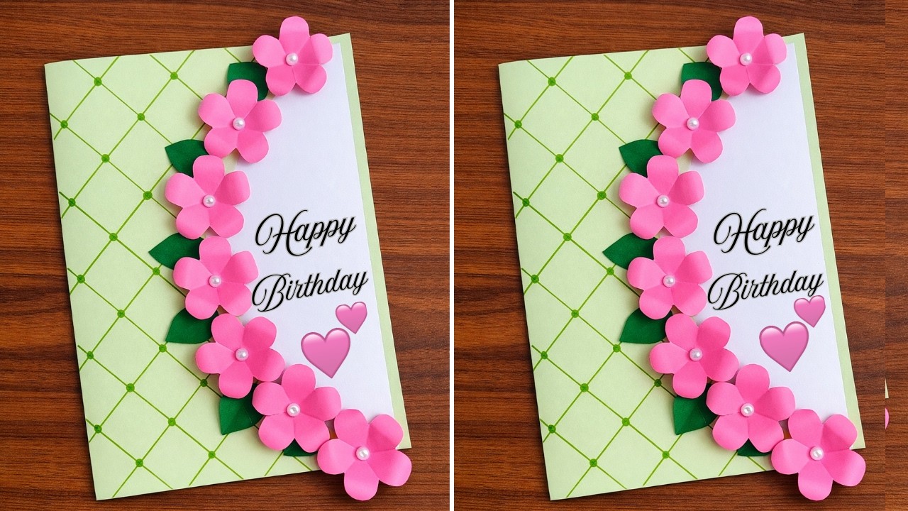 DIY Birthday Card Making | Easy and Beautiful Handmade Card Tutorial